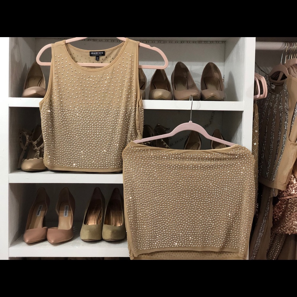Fashion Nova rhinestones sparkling set